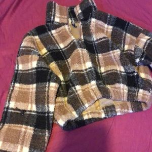 Cropped wool sweater